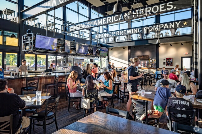 Honor Brewing is a popular destination for food and drinks in Arcola.