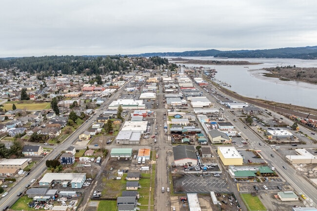 Coos Bay sits on a peninsula on the southern Oregon Coast.