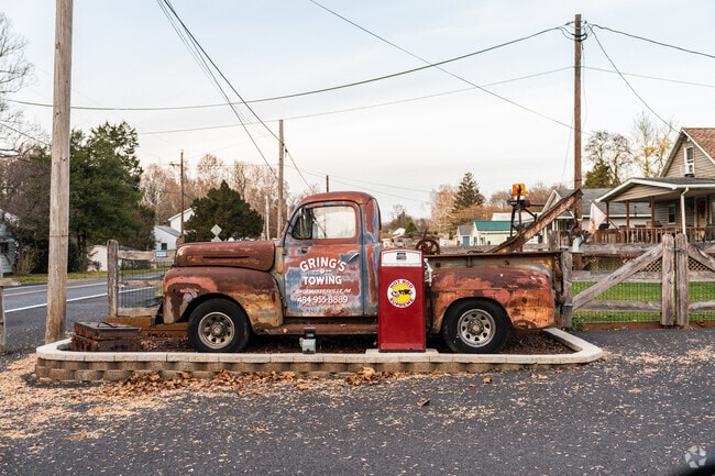 A vintage truck stands as a testament to the rich history of Perry Township, PA.