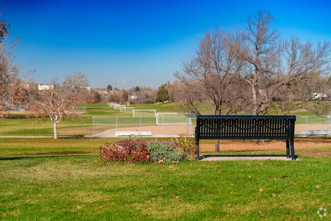 Take a load off on one of the benches at Cherry Knolls Park.