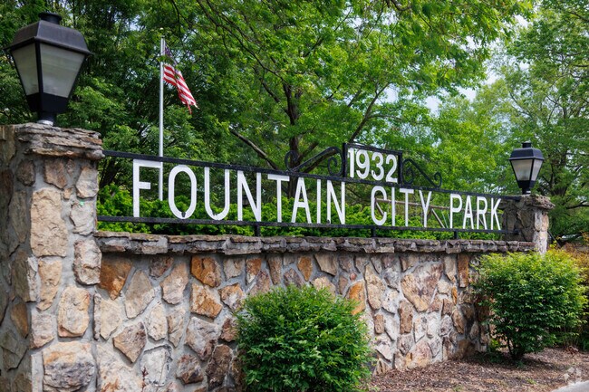 Entrance to the Fountain City Park near the Harrill Hills neighborhood.