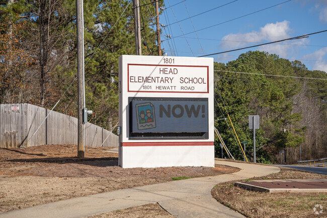 Head Elementary School can be found at 1801 Hewatt Court.