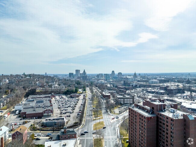 Aerial View of North Main Street, Mount Hope, Providence, RI