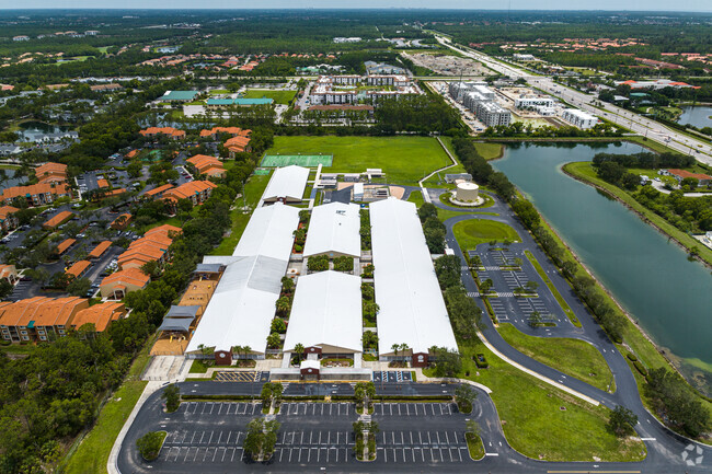 Calusa Park Elementary School in Naples is located near residential communities.