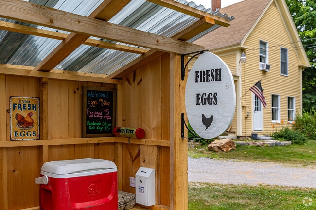 Fresh Eggs stands are common to see during your drive through Belmont.