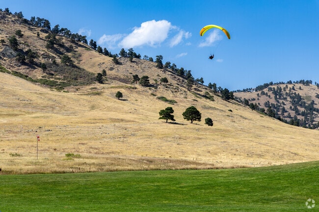 Paragliders in the sky are a common site in Pine Brook Hill.