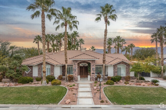 Custom Mediterranean estates with in-ground pools are common sight in Tule Springs.