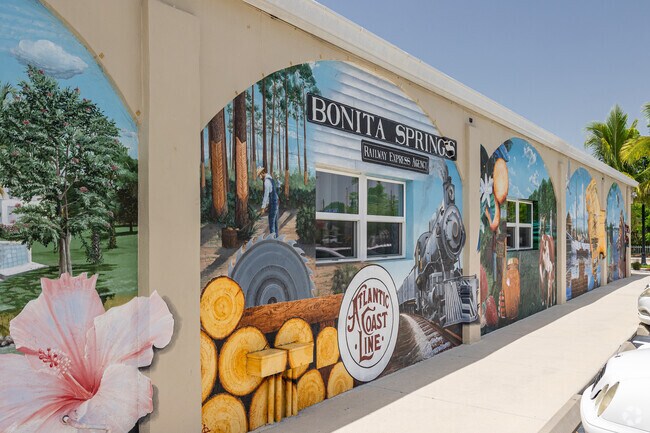 Downtown Bonita Springs features colorful murals and artwork around the neighborhood.