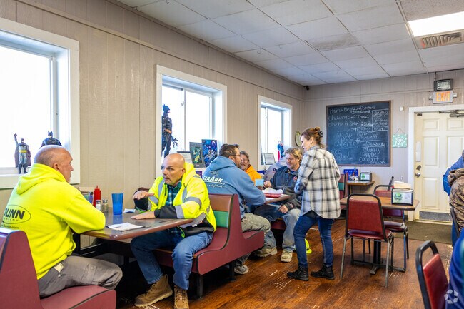 Debbie's Diner is an old-fashioned eatery serving hot coffee and American breakfast classics.