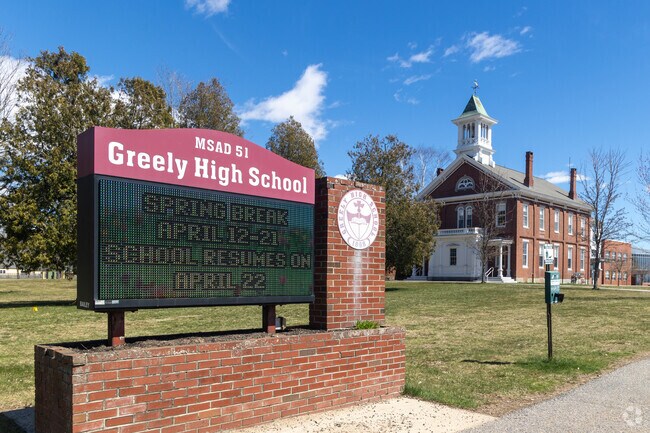 Greely High School Serves Cumberland, Maine.