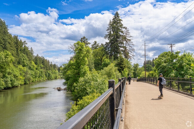 Miles of paved and natural trails connect the three major parks in Tualatin.