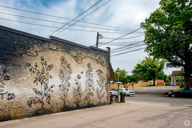 Beautiful murals bring new life to the historic brick surrounding the Wilton's neighborhood.