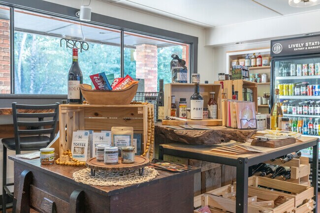 Shop for local goods at Lively Station in the Croisan-Illahe neighborhood.
