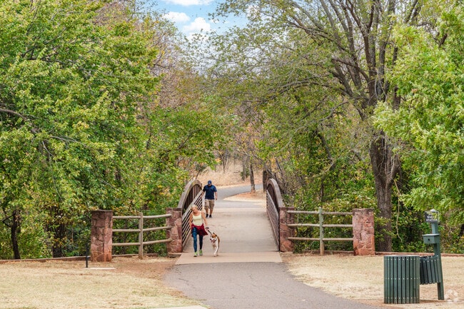 Bluff Creek Park is a scenic spot to take the dog for a walk.