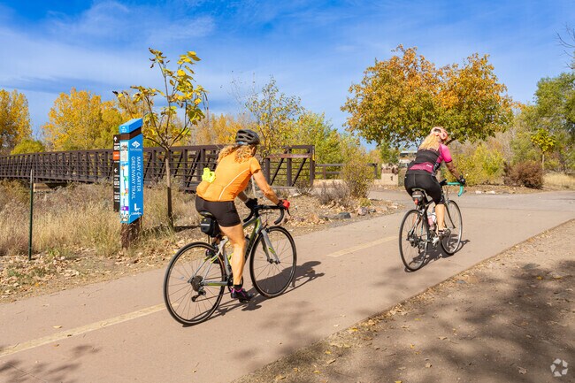 Littleton residents enjoy jogging and bicycling the Mary Carter Trail.