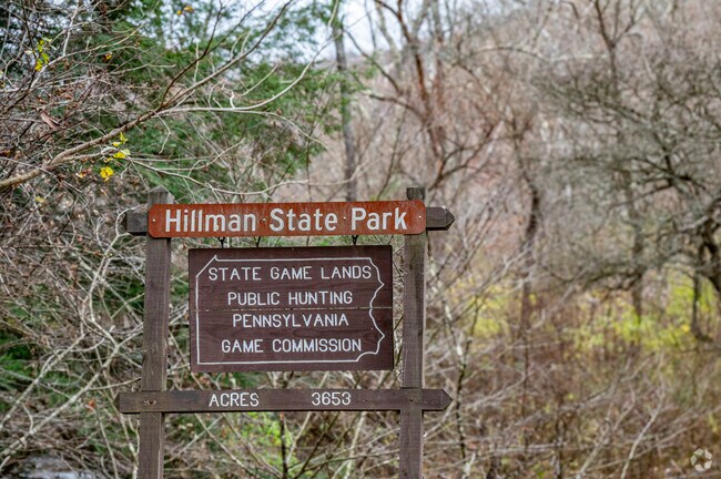 Hillman State Park and State Game Lands has 3653 acres to hunt, walk and ride.
