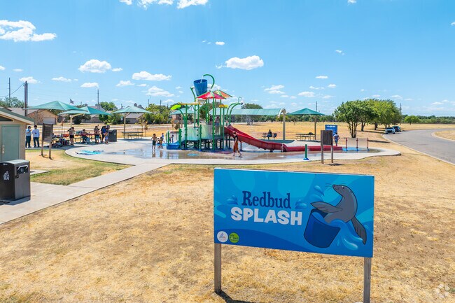 Beat that summer heat at the Red Bud Park Splash Pad while in Over Place.