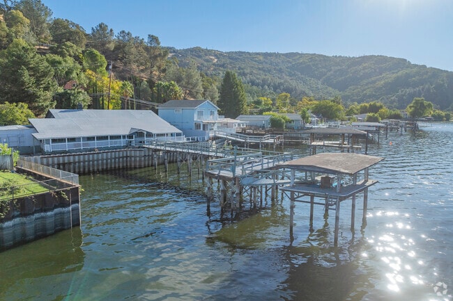 Lucerne features some beautiful waterfront homes with their own private boat docks and piers.