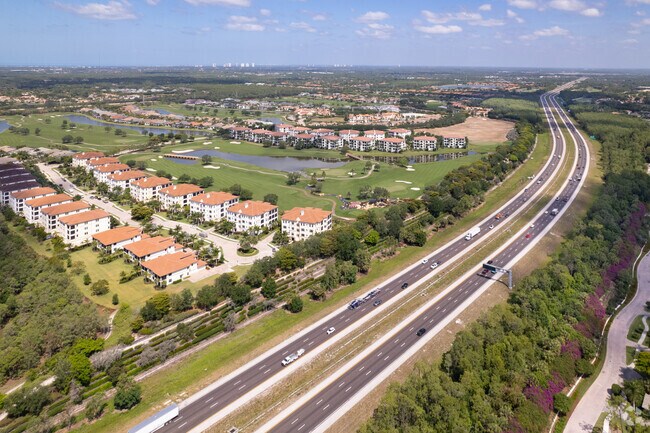 I-75 runs parallel to the Talis Park neighborhood.