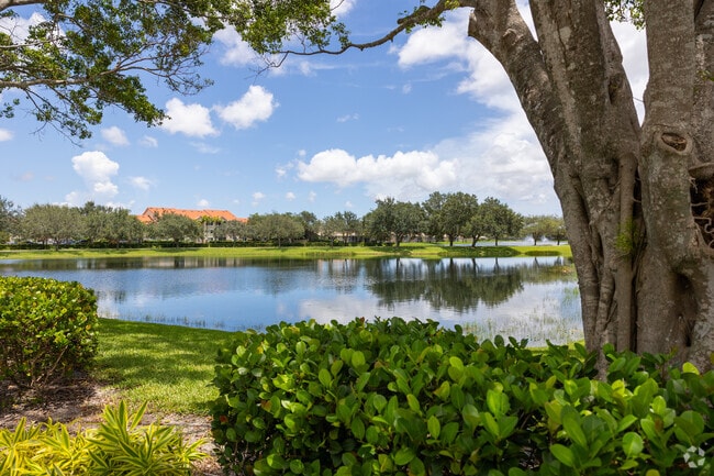 Enjoy amazing views over the lakes in the Oakton Lakes neighborhood.