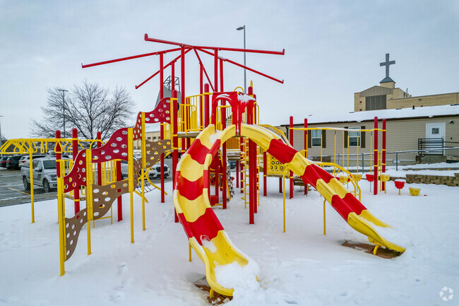 St. Stephen the Martyr School has a small playground for students.