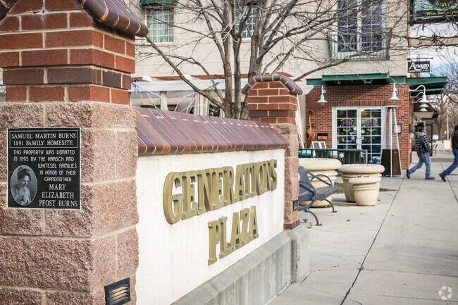 Generations Plaza is one of several pocket parks in Downtown Meridian.