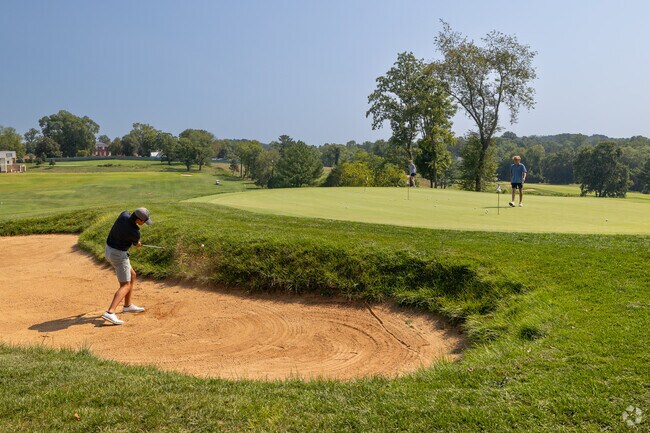 Birdwood Golf Course is s few minute drive from Lewis Mountain.