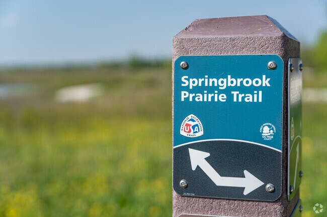 West Sanctuary Lane residents love running, walking, or biking on the Springbrook Prairie Trail.