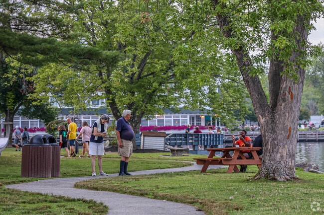 Hesky Park offers beautiful views of the lake in Meredith.