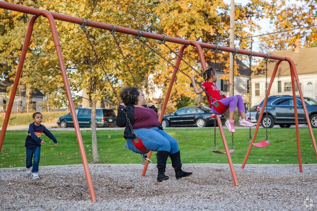 Have fun on the playground at McCormick Park in Fort Wayne.