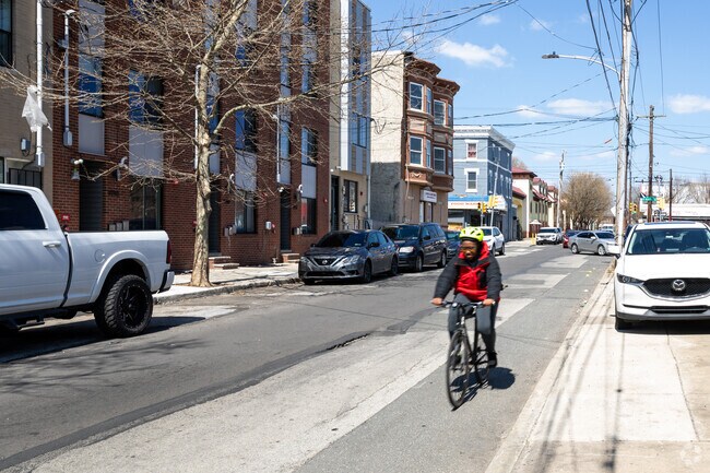 Some residents in Hartranft like to ride their bikes to get around.