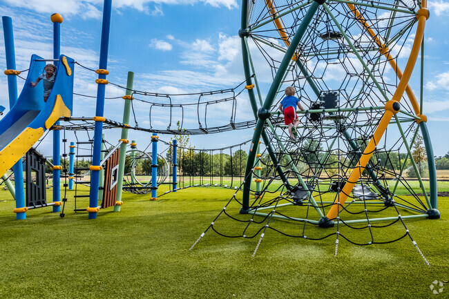 The kids have plenty of choose when it come to playgrouds they can explore.