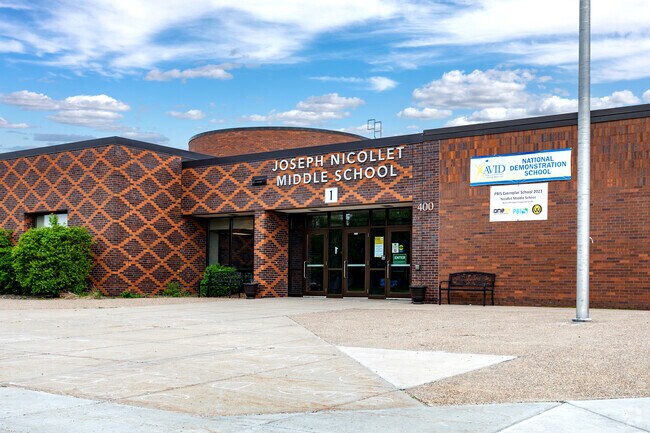 Nicollet Junior High School enrolls over 500 students in grades 6-8.