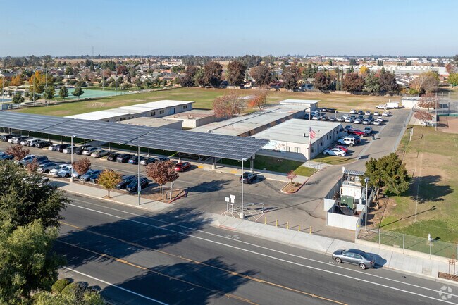 The campus of Teague Elementary School in Fresno.
