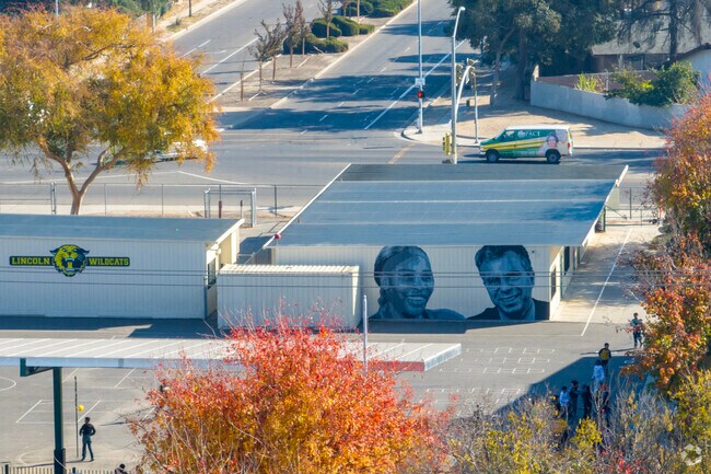 There is a mural at Lincoln Elementary School in Fresno.