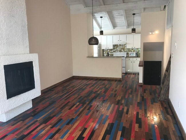 Living Room with Fire Place