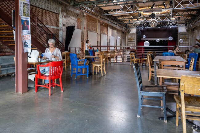 A short drive takes locals to Cup 22 Coffeehouse, a favorite spot for a fresh brew.