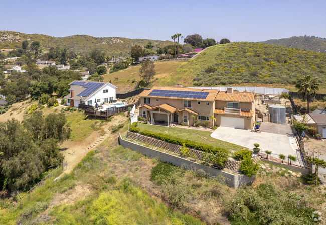 In the foothills of Jamul, architectural styles of residences vary greatly.