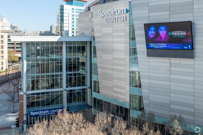 You can head north to Spectrum Center to watch the Hornets play.