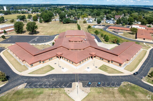 Rittman Middle School and Rittman High School are located in the same facility.