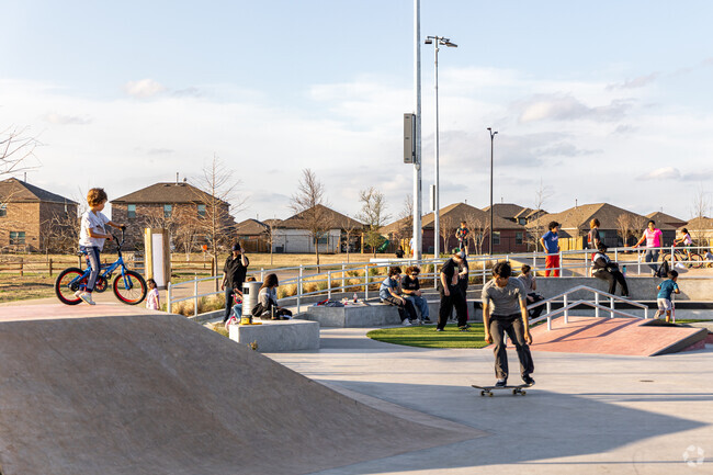 Residents of Anna enjoy skating at the newly built Slayter Creek Skatepark.