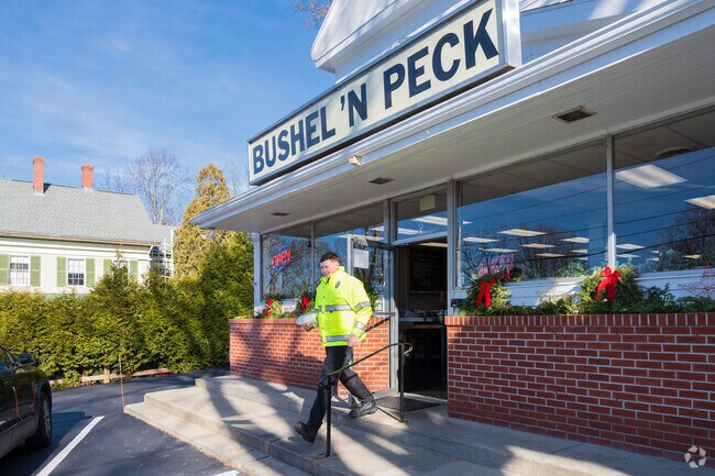 Located in the heart of Grafton, Bushel 'N Peck is visited by local workers for sandwiches.