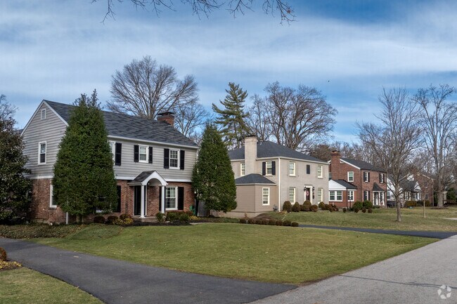 This is a row of Colonial style homes in Bellewood.