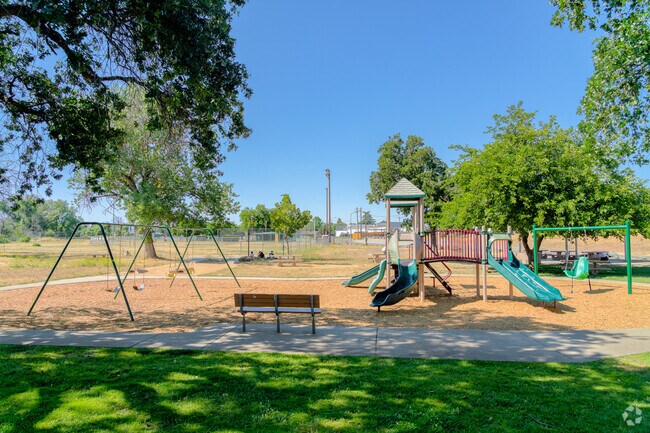 The Cottonwood Community Center and Park has a playground enjoyed by the local children.