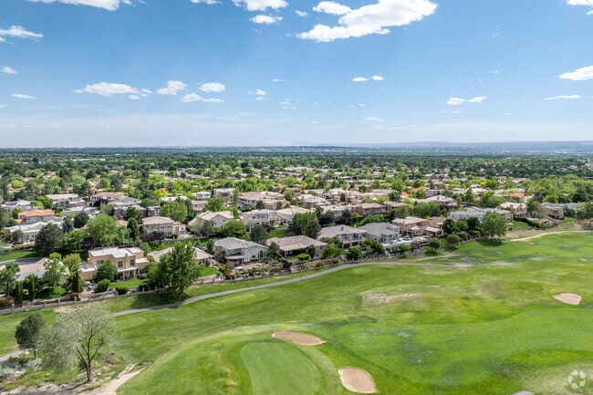 Discover the exclusive living of Tanoan Community, a gated neighborhood with a private golf course.