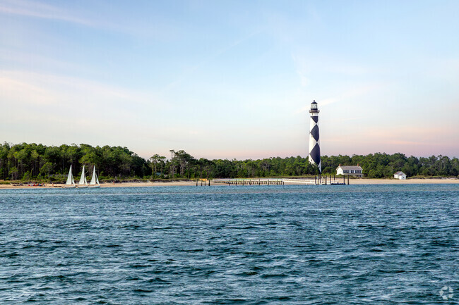 Cape Lookout National Seashore preserves a 56-mile long section of the Southern Outer Banks.