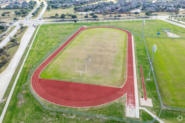 The sports field at Anthony Middle School hosts dynamic games and fitness pursuits.