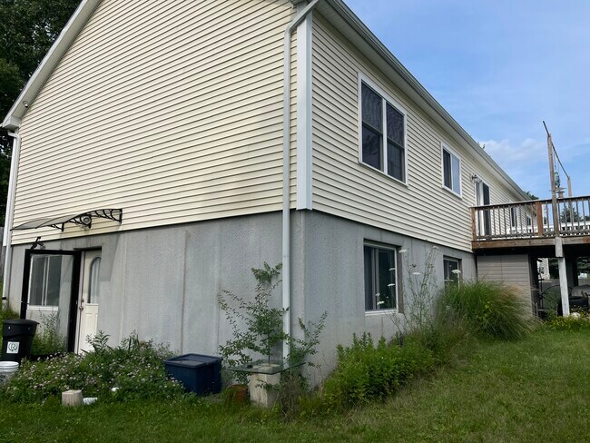 South side apartment(two bedrooms windows, lower level.)