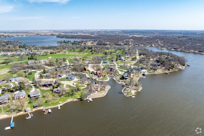 Much of the east side of Lake Panorama has been developed for years, while the west is still being built up.