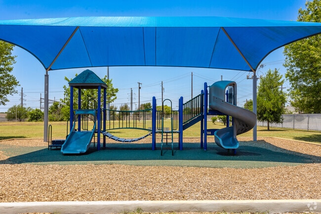 The Wells Branch Arts Integration Academy in Austin has a playground for its students.